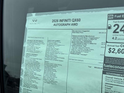 2026 INFINITI QX60 Autograph