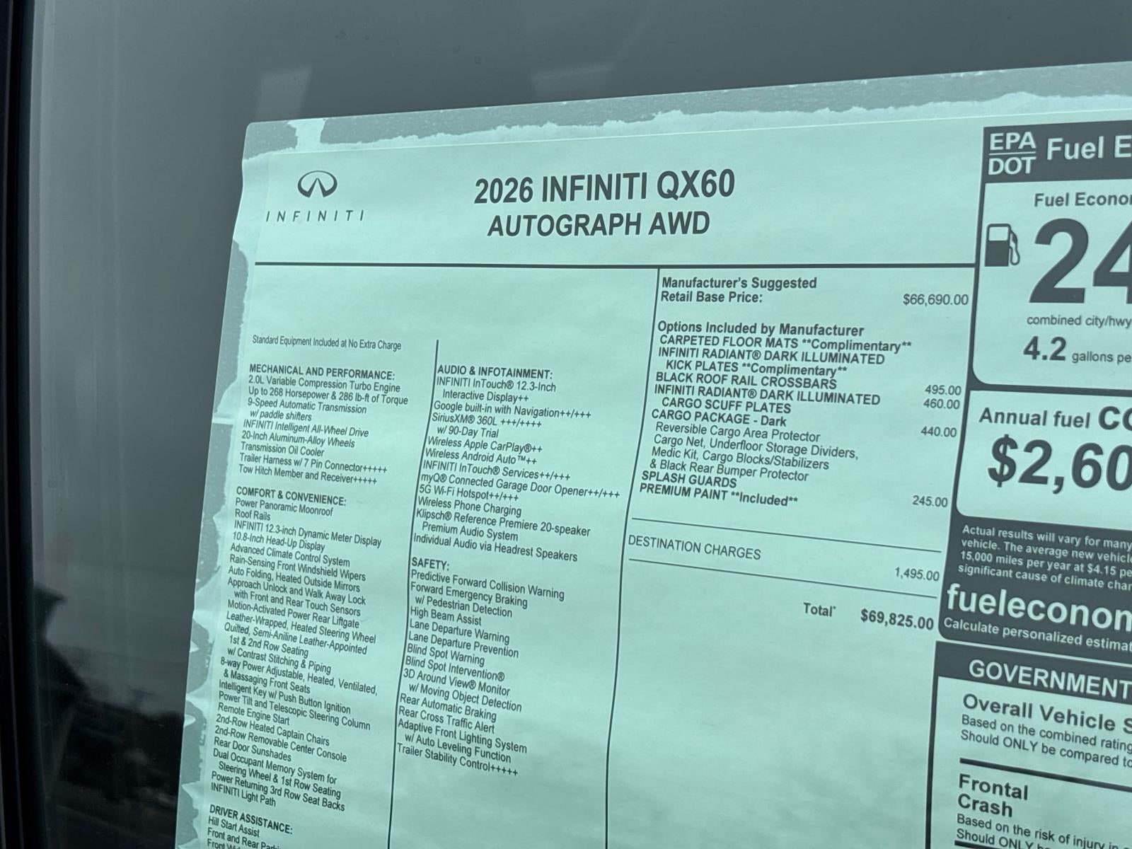 2026 INFINITI QX60 Autograph