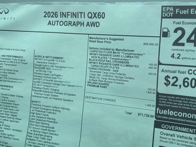 2026 INFINITI QX60 Autograph