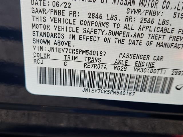 2023 INFINITI Q50 Sensory