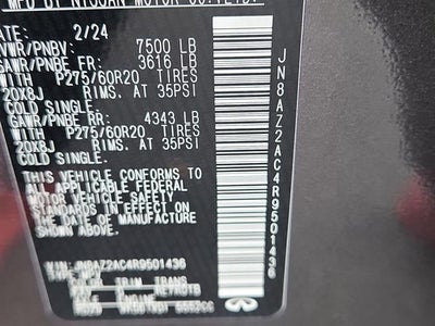 2024 INFINITI QX80 Luxe