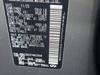 2026 INFINITI QX80 AUTOGRAPH AWD