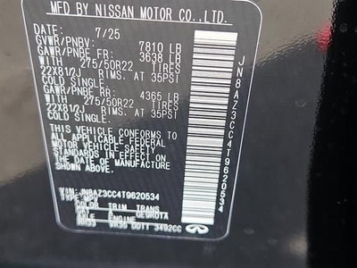 2026 INFINITI QX80 AUTOGRAPH