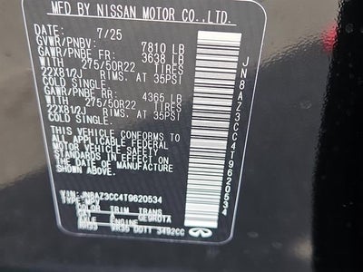 2026 INFINITI QX80 AUTOGRAPH AWD