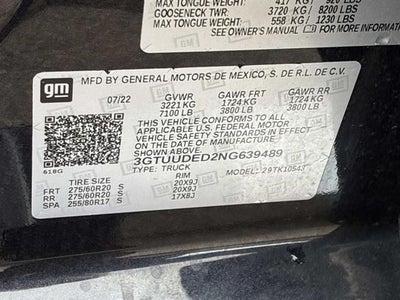 2022 GMC Sierra 1500 SLT