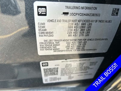 2021 Chevrolet Silverado 1500 Custom Trail Boss