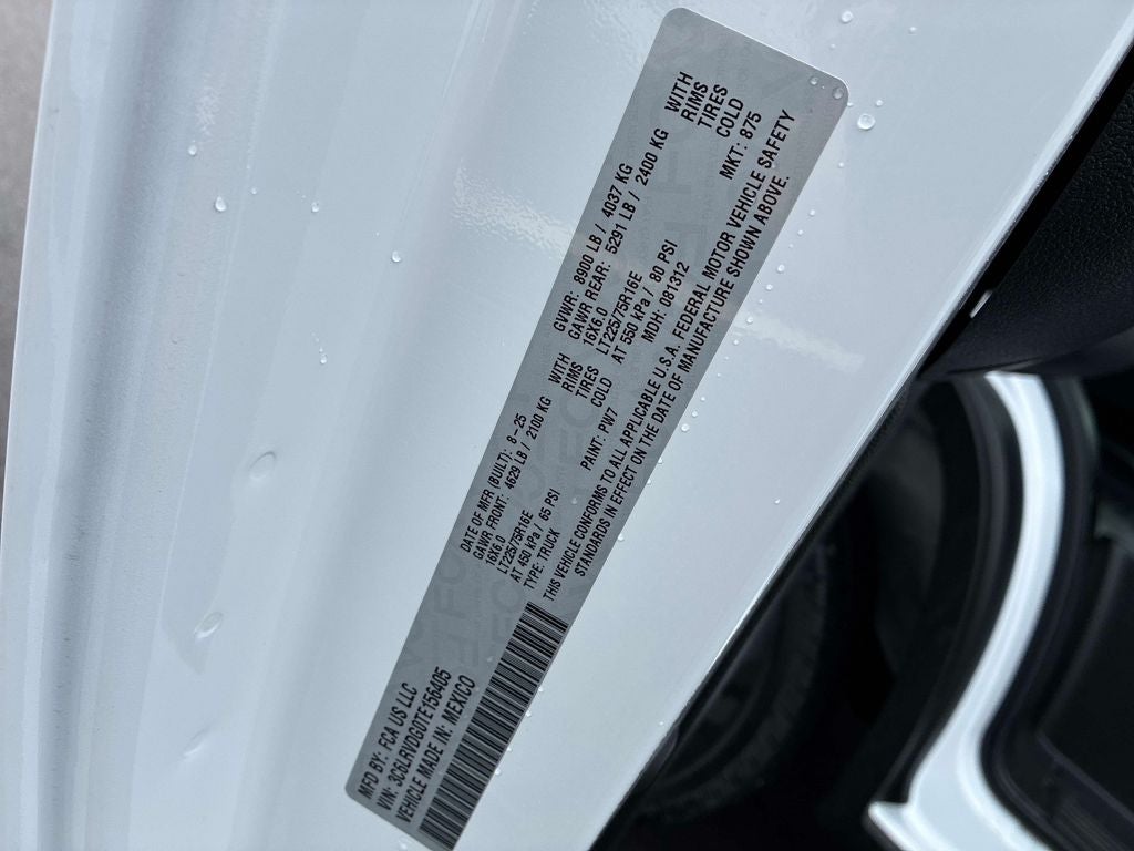 2026 RAM ProMaster 2500 High Roof