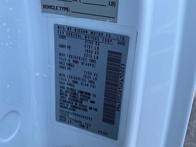 2016 Chevrolet City Express Cargo Van LT