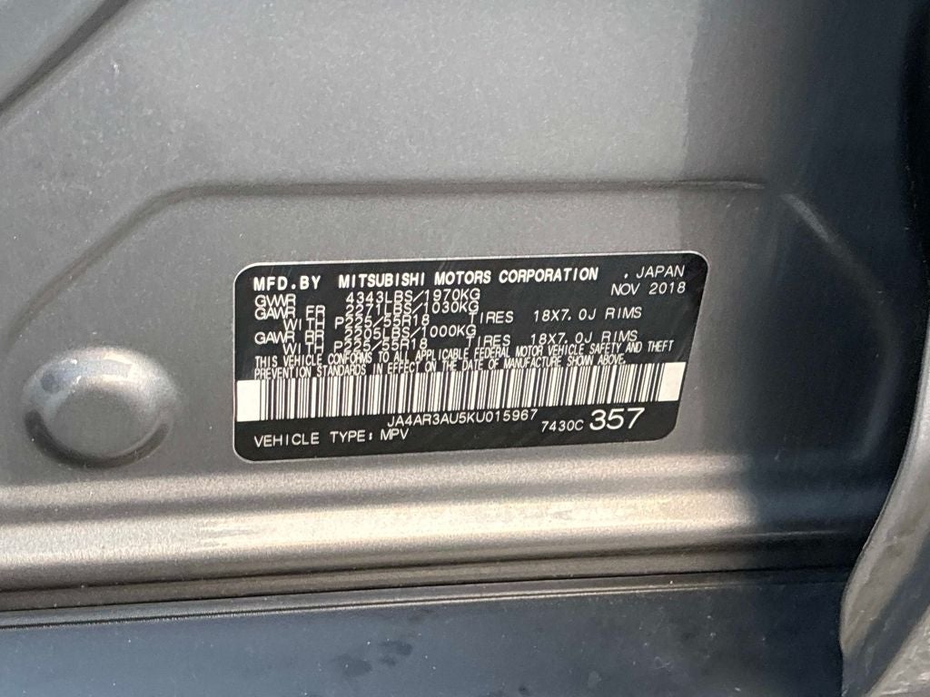 2019 Mitsubishi Outlander Sport 2.0 SE