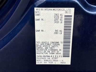 2022 Nissan Altima 2.5 S