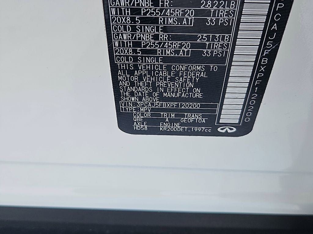 2023 INFINITI QX50 SPORT