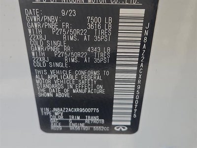 2024 INFINITI QX80 Premium Select