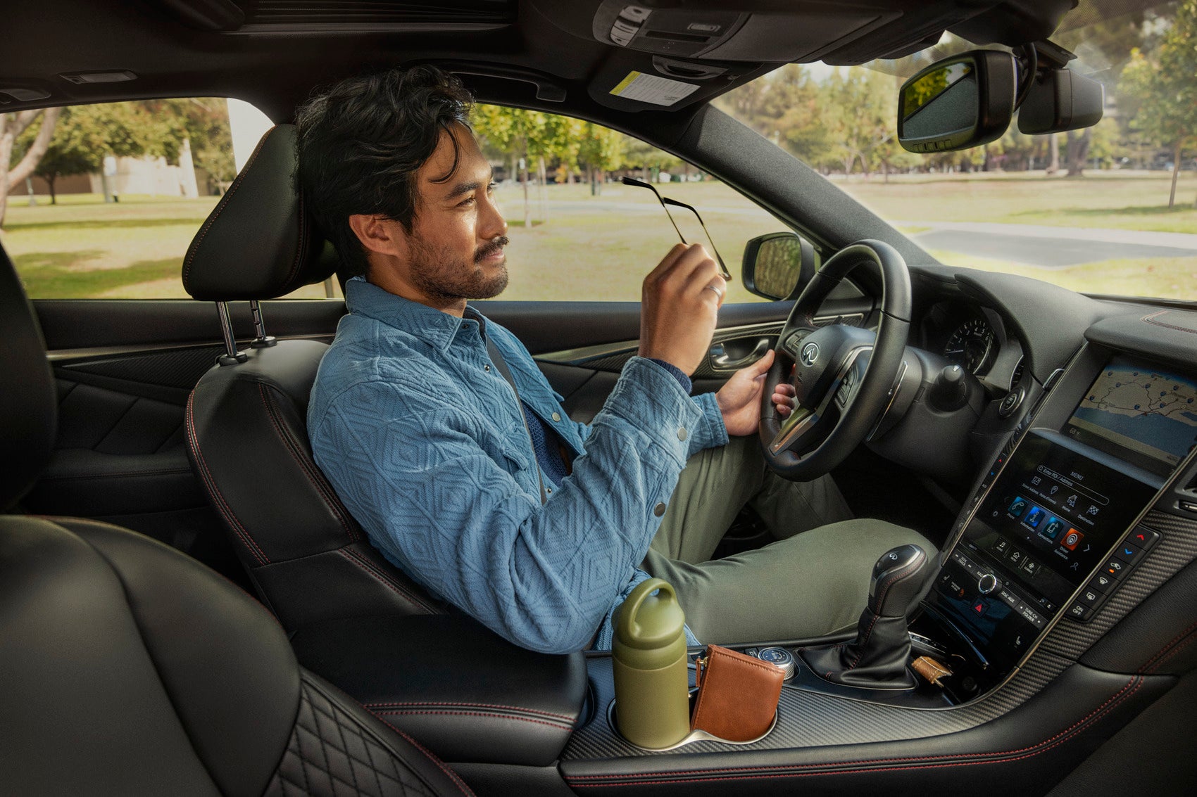 INFINITI Q50 interior with driver